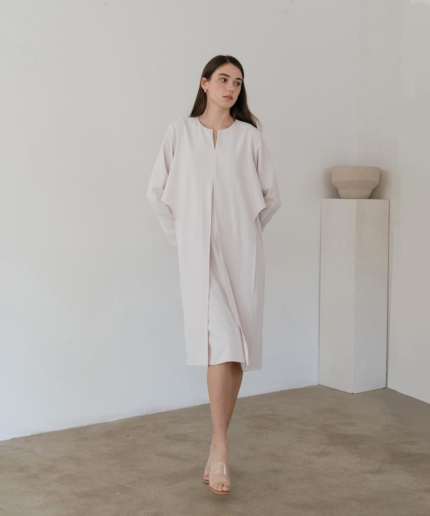 Unis Ivory Overlay Dress