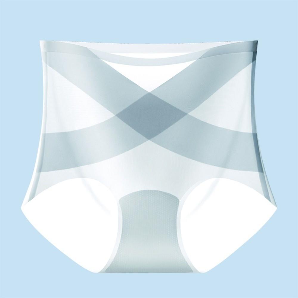 Silk Crotch Thin Ice Silk Panties High Waist Briefs Slimming Shapers Postpartum Body Shaper  Girls