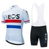 Black Red Gradient INEOS Bike Jersey Set Men's Cycling Clothing Summer MTB Team Clothes Short Sleeve Uniform Triathlon Suit 2026
