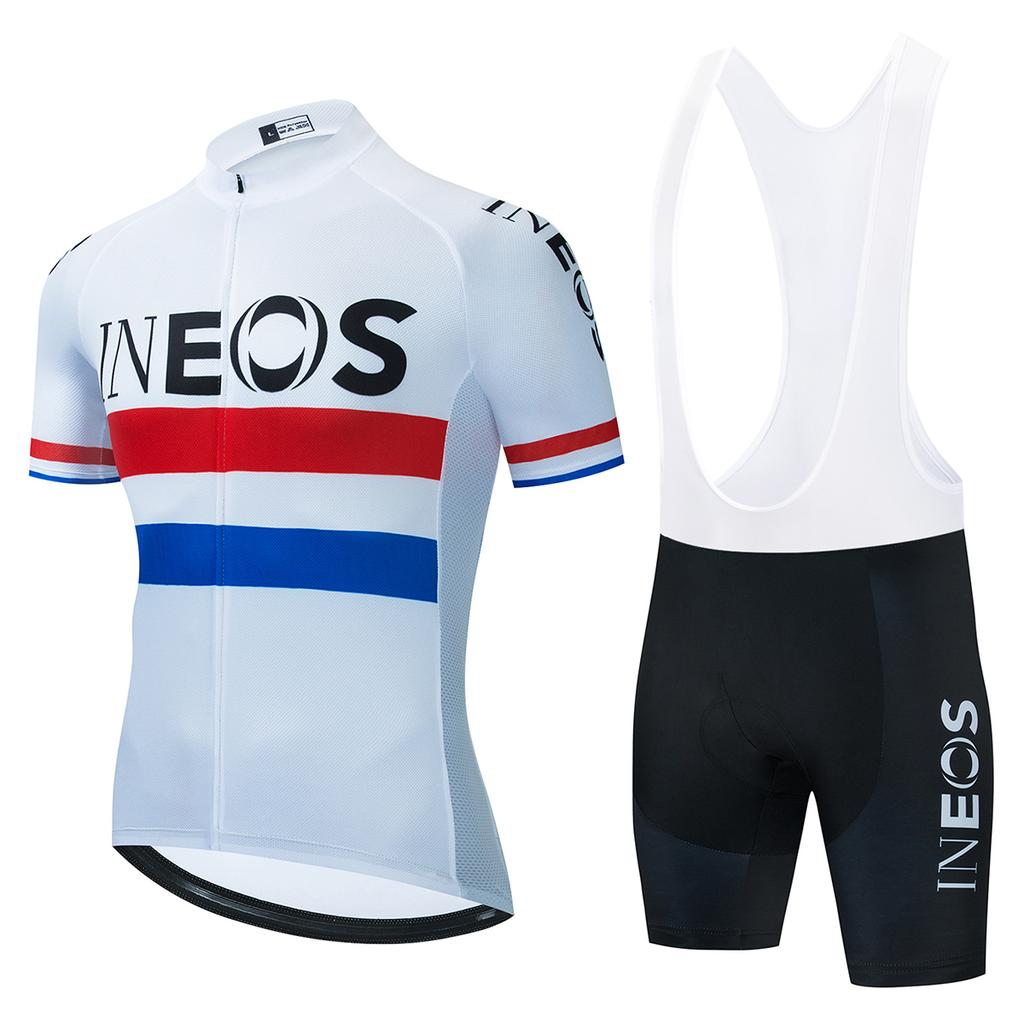 Black Red Gradient INEOS Bike Jersey Set Men's Cycling Clothing Summer MTB Team Clothes Short Sleeve Uniform Triathlon Suit 2026