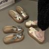 Thick-soled JX heightened bag head half slippers women's summer outer wear new design sense fashion sandals