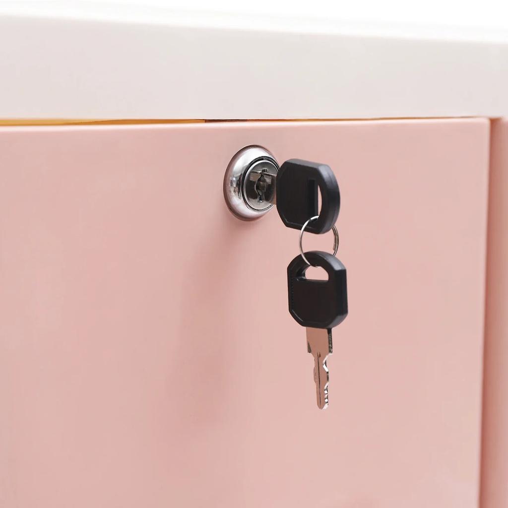 Plastic Drawer Storage Tower with 6 Drawers, 5-Tier Tall Storage Cabinet with Wheels and Lock