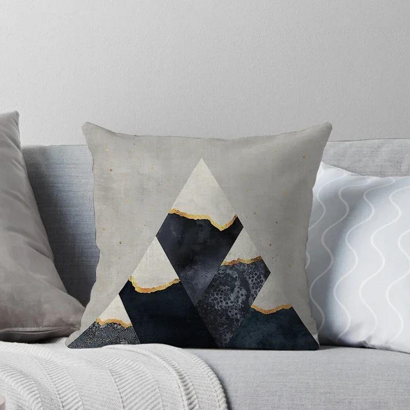 Nordic Abstract Geometric Creative Style Gray Decoration Home Pillow Cover Sofa Cushion Cover