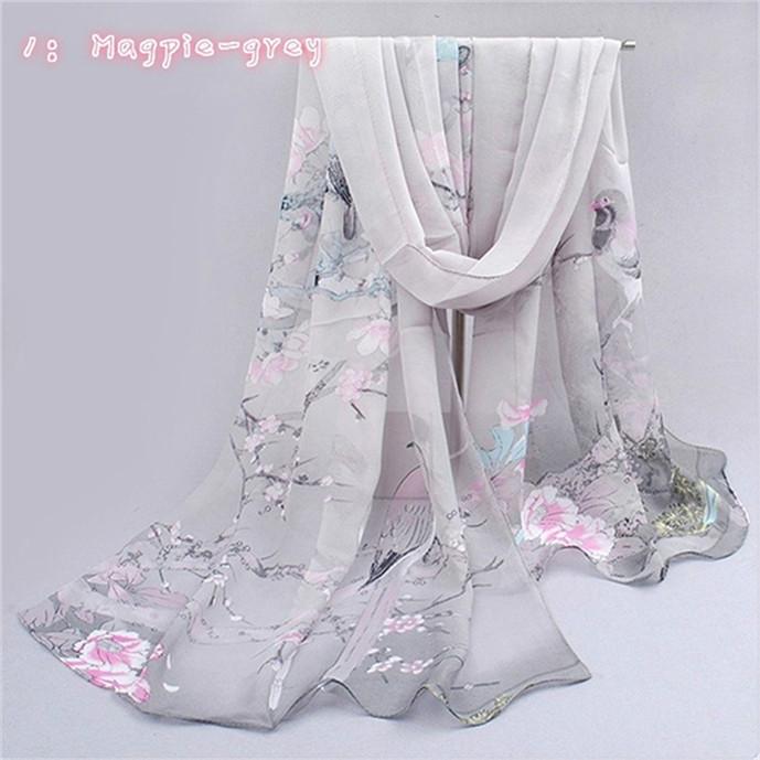 Bohemian Style Women Fashion Chiffon Print Scarf Autumn Summer Pattern Silk Scarves Beach Shawl