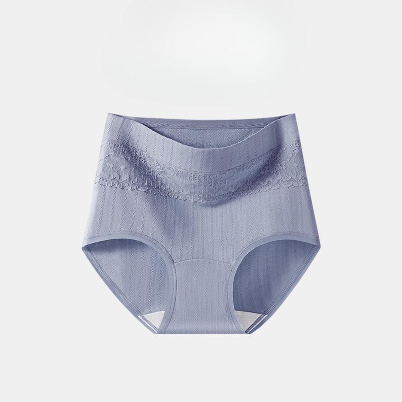 Plus Size Women's Spring and Summer Cotton 10A Anti Bacterial Cotton Long Crotch High Waist Tuck Briefs