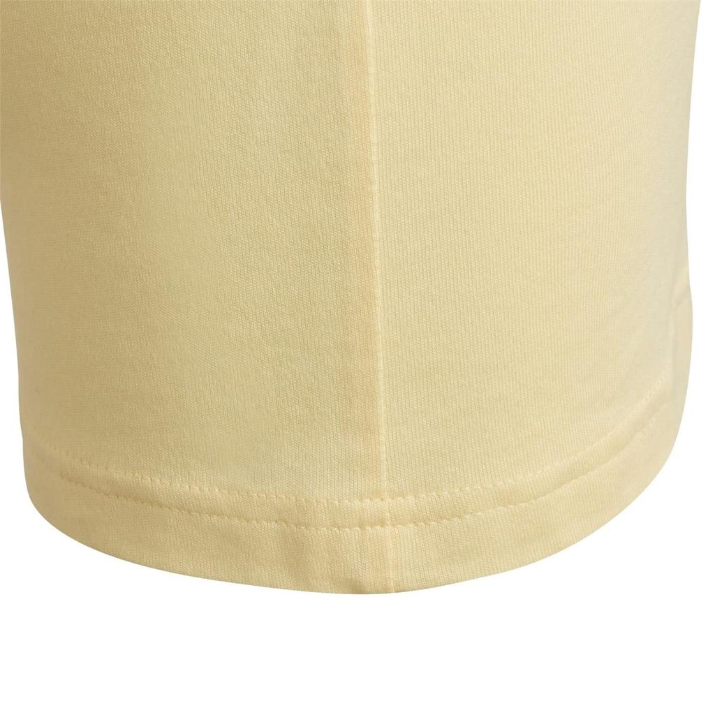 Adidas Essentials Short Sleeve DJ080 Almost 110 Kids' 3-Stripes T-Shirt Yellow/White (HN8884)