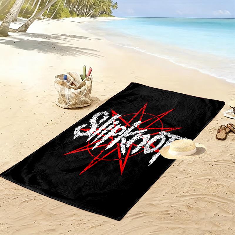 Slipknot: Chaos Rebellion Strandtuch weich Tragbar für Reisen Absorbierendes Badetuch schnelltrocknendes Badetuch Schwimm-Druck Reise- und Urlaubstücher