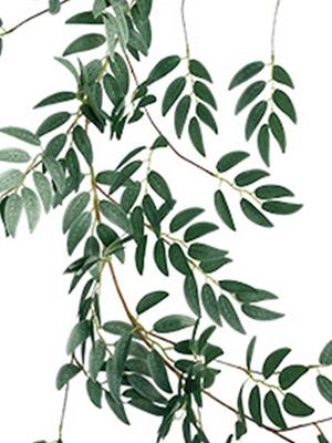 170cm Greenery Garland Silk Fake Hanging Willow Plant Artificial Willow Leaves Vines String for Indoor Wedding Party Decor Outdoor Garden Decoration