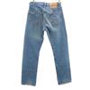 Levi's 90s 501 USA made old Straight denim pants W29 Wash blue jeans Men's Used