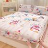 Baby Grade Pure Cotton Fitted Mattress Protector Fresh Washable Cotton Bed Sheet Full Set 3 Pieces Soft Breathable Durable Bed Cover