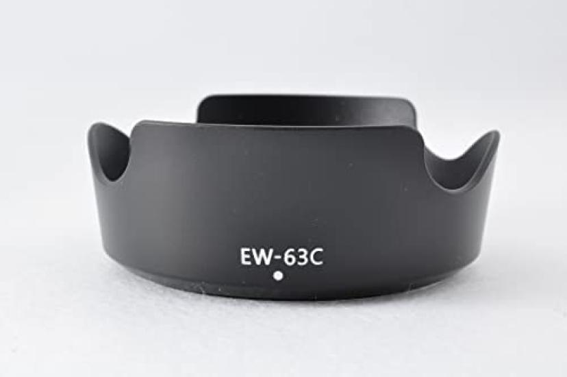 ATAK Pare-soleil d'objectif Canon Compatible avec et Jeu de filtres 58mm pour Canon EOS Kiss et X7i Kit double objectif zoom EW-63C ET-63 (2 Filtres) - Noir, 4 pièces