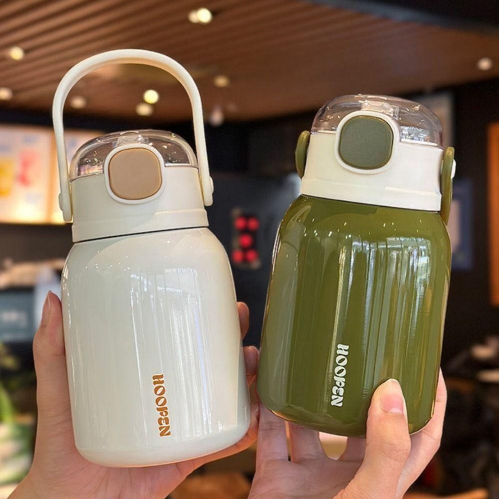 Drinking Kettle Hand-held Thermos Cup Stainless Steel Fitness Drinking Bottle  Practical Gift