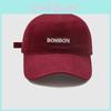 Bombon Embroidered Letter Baseball Cap Men Women Spring Casual Adjustable Hat