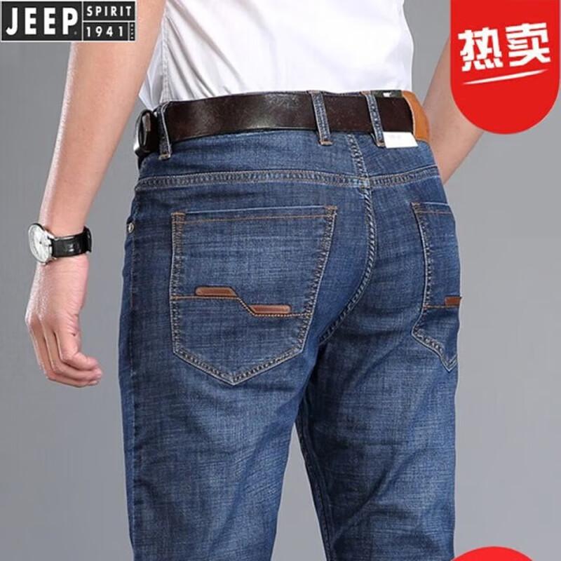 Мужские классические прямые эластичные джинсы JEEP SPIRIT 44 (Waist 3 3 )