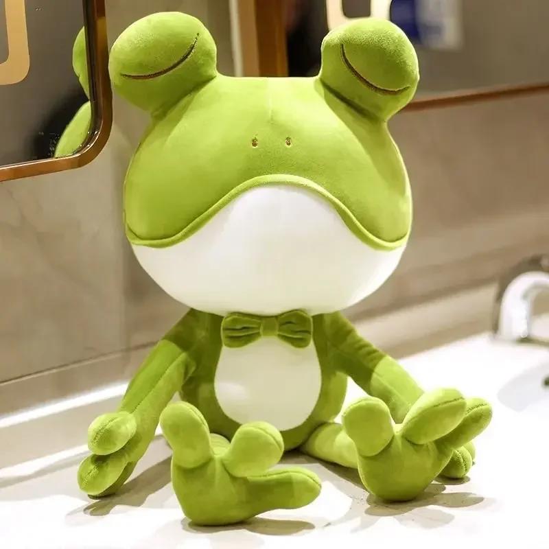 Soft Frog Plush Stuffed Animal Long-Leg Plush Frog Doll Cute Stuffed Frog Plushies Gift for Kids Plush Frog Decor Po Prop