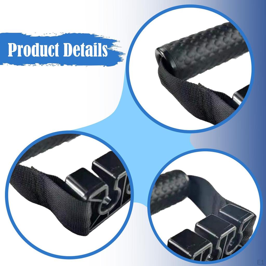 Gym Handle with 3 Holes Clamp Holder Strength Pull Universal Workout Accessory Attachment