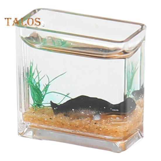 

Миниатюрная фигурка аквариума 3D акриловый мини аквариум настольный орнамент модель аквариума для мини игрушечного домика микропейзажи D