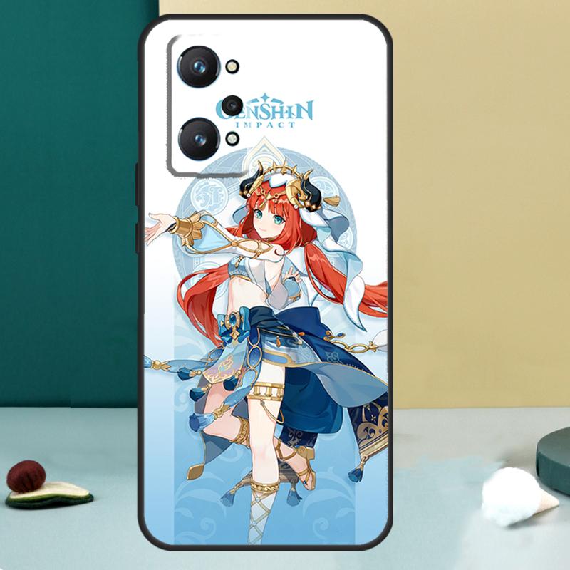 Genshin Impact Nilou For Realme 11 10 12 13 14 Pro Plus GT 7 6 5 Pro GT 6T C67 C61 C53 C51 C21Y C25S C75 C55 Case