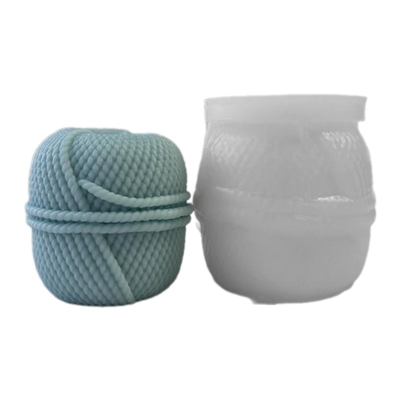 

Unique and Elegant DIY Column Mold Geometric Wool Shape Candle Mold Convenient Silicone Mold for Wool Candle Crafting