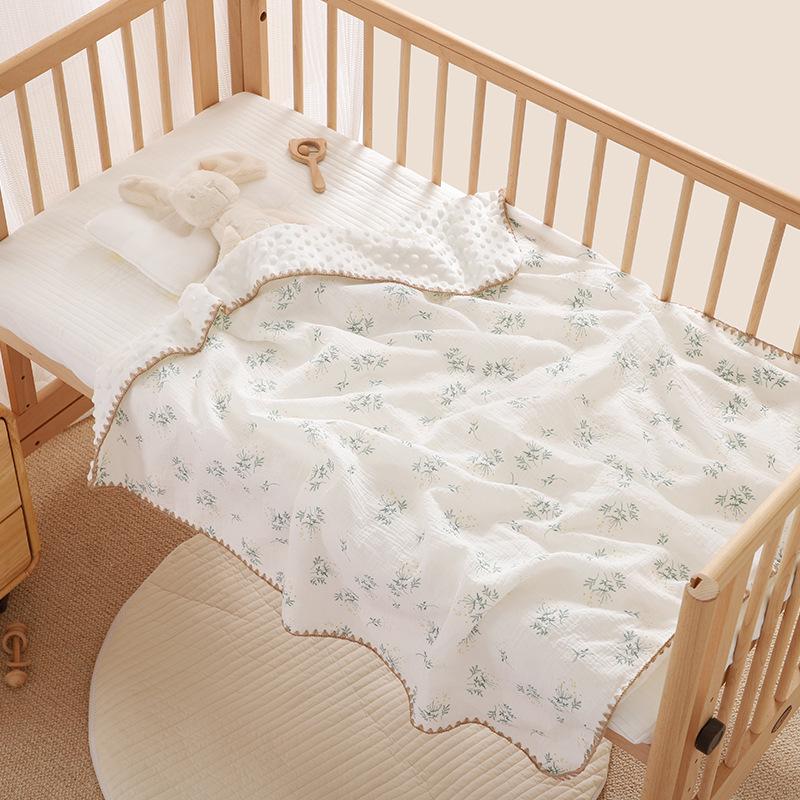 Bean Blanket: Pure Cotton Soft Gauze Baby Towel & Swaddle Quilt for Newborns and Children - Spring/Summer.