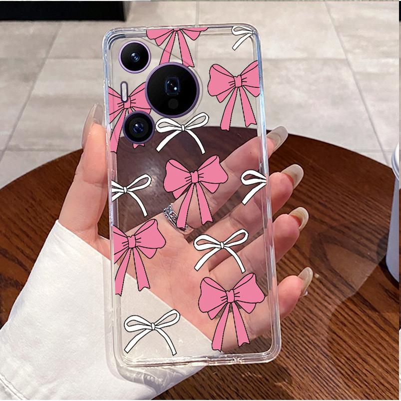 Back Cover For Huawei Pura70 Pura 70 Pro Plus Case Luxury Cute Love Rabbit Funny Pattern Clear Soft Slim TPU Silicone Phone Case