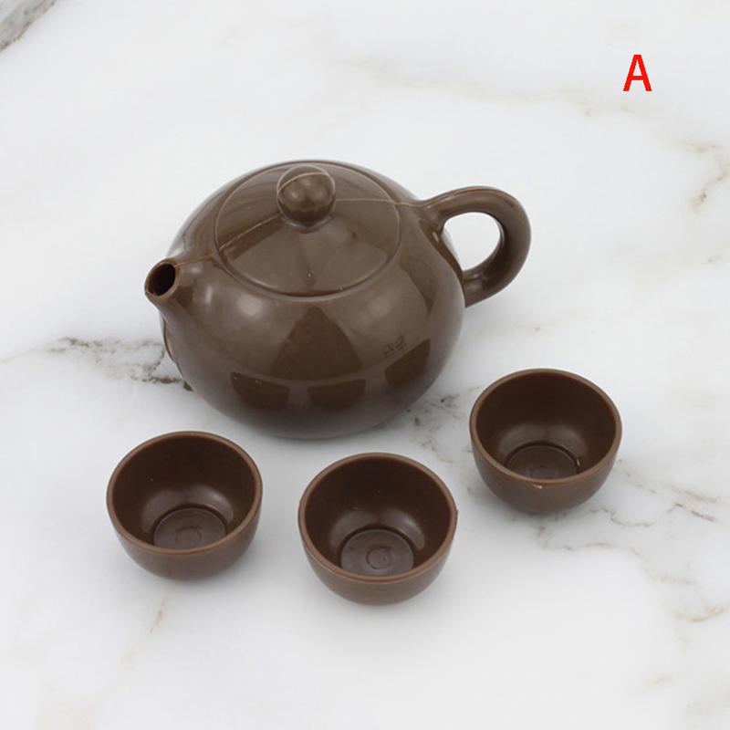 

Кукольный домик Креативное украшение сцены Пожилой Маленький чайник Чашка Мастерское кресло Модель