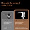 Sauce Pump Dispensers, Coffee Syrup Dispenser, 4 x 500ml Glass Bottle with Stainless Steel Pumps, Leak-Proof, Food Grade Pumps for Honey, Syrups, Oil,