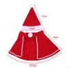Pet Christmas Costume Cape Cloak Hat Dress up Cosplay Clothes Dogs Cats Festival Supplies