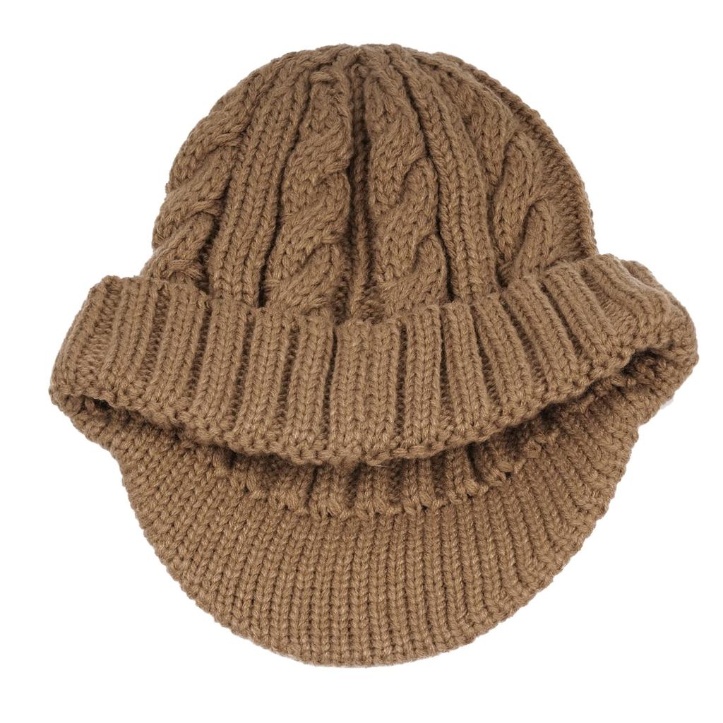 Croogo Knitted Newsboy Winter for Men and Knitted with Cold Slimming Plus Watch UV Perfect for and More Hat, Brim, Women, Wool, Thick, Warm,