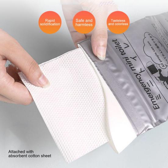 700ml Vomit Bag Disposable Ergonomics Rapid Solidification Motion Sickness Water Absorption Car Emergency Urine Bag Travel Use