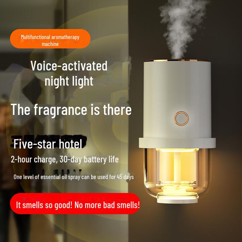 Smart Aromatherapy Car Humidifier with Automatic Spray and Night Light