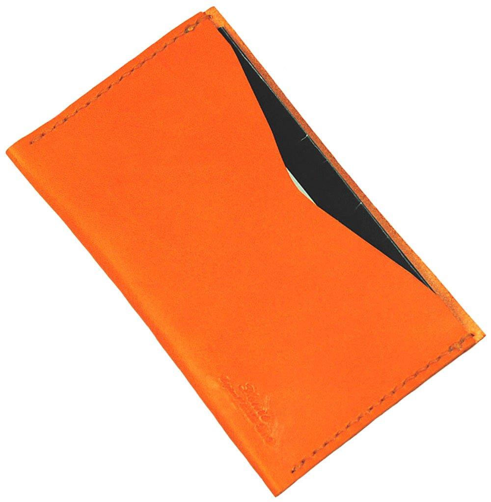 Zenith Natural Leather Passbook Case Light Orange B-0129,