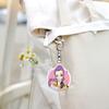 Demon Hunters Figures Keychains Cartoon Anime Keyring Pendant Cute Car Bags Key Holder Kawaii Mobile Phone Backpack Hanging Charm