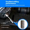 Efficient Chip Removal Rotary File Milling Cutter up to 50000RPM Suitable for Steel Aluminum Wood Rust Removal Deburring