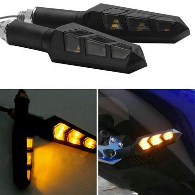 4pcs Universal Motorcycle Light Amber Led Turn Signal Indicator Lights Running Braking Light Lamp Motorbike Light Replacement