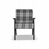 Armchair PRL Retro Vintage Set SOLER Family Furniture Plaid Grey