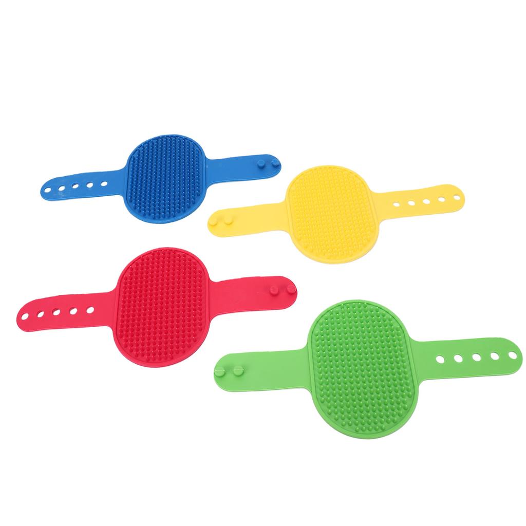 4pcs Cat Self Groomer Brush Silicone Adjustable Wall Corner Cat Massage Brush for Long Short Hair Kittens Four Pack