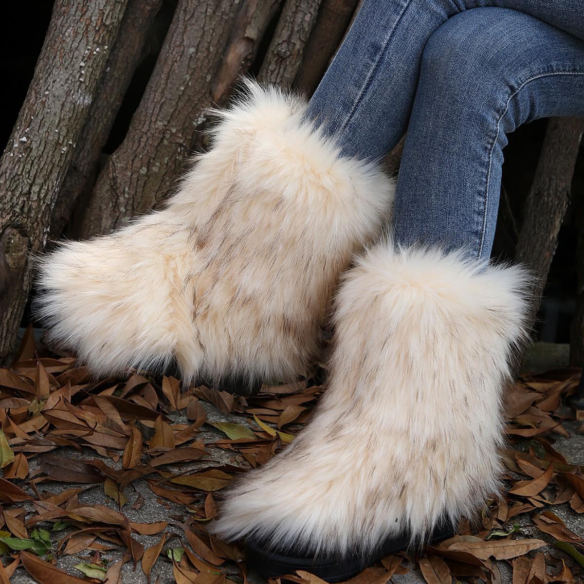 

2025 осень-зима новые женские высокие зимние сапоги большого размера с круглым носком в римском стиле с индивидуальным пухом 44