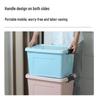 Wheeled Plastic Organizer Box with Lid for Clothes and Toys