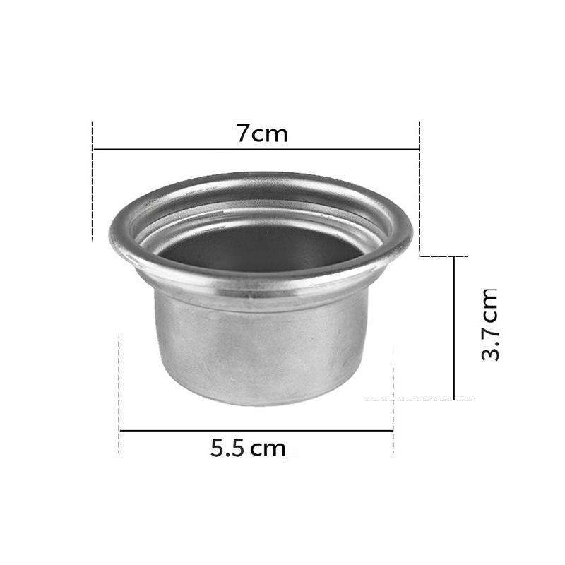 

Корзина многоразового кофейного фильтра из нержавеющей стали 58 мм - Чаша для порошка портафильтра на 4 чашки для эспрессо-машин, Прочная и легко моющаяся