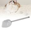 Cat Litter Scoop Stainless Steel   Handle Half Round Shovel Pet Sand Sifter Poop Scooper for Beaches Pet Cat Litter Boxes