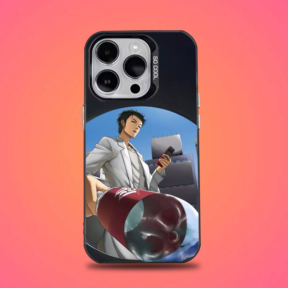 

Чехол для телефона Steins Gate Окабе Аниме для iPhone 16,15,14,13,12,11,Mini,Pro,E,SE4,XS,MAX Черный Матовый Конфетный Чехол iPhone11
