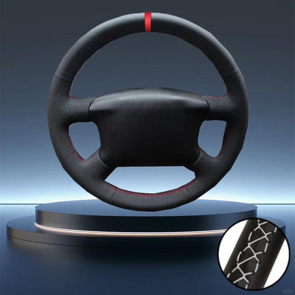 Car Accessories Hand-Stitched Car Steering Wheel Cover Artificial Leather For Volkswagen VW Passat B5 1996-2005 Golf 4 1998-2004