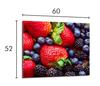 Szklana płyta ochronna na kuchenkę 60x52 Truskawki