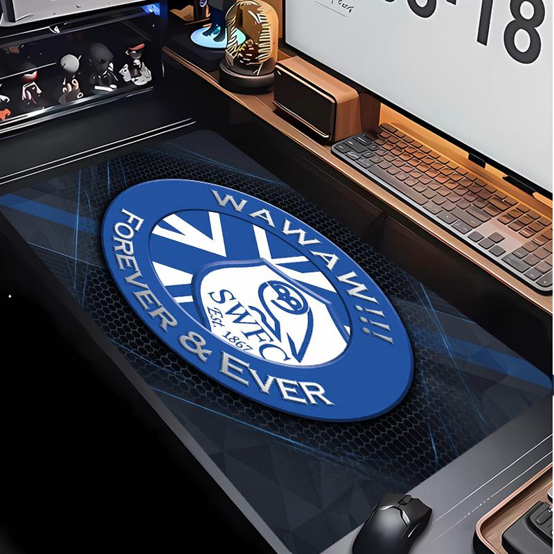 Sheffield Wednesday Football Pattern Mouse Pad Non?Slip Rubber Base Gaming Mousepad For Desk Office Home