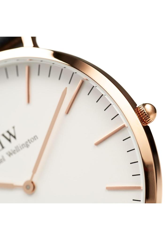 Daniel Wellington Classic 40 Roselyn RG White Watch, DW00100267, Men's, Red