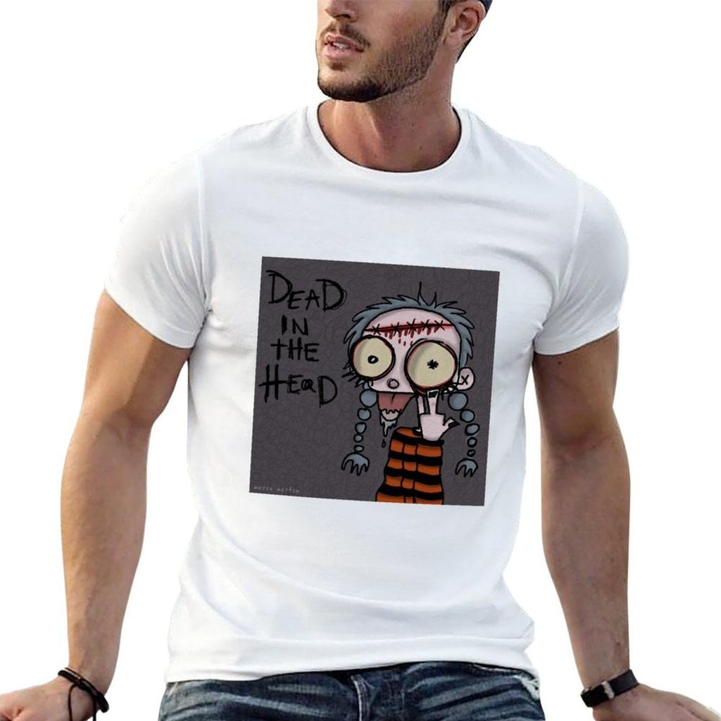 Dead In The Head Tshirt Durable Work Wear Tshirt