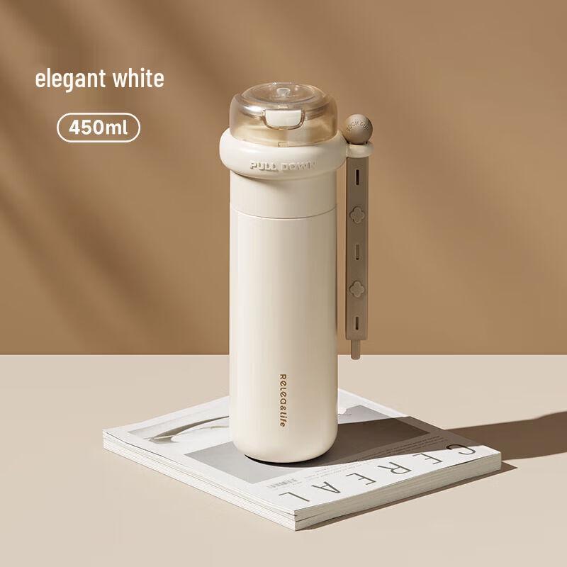 

WUSHIWU Yueyou 316L Stainless Steel Portable Straw Water Bottle