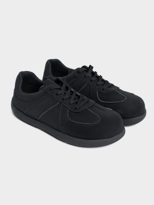 [Miami Project] MONO16 Uchi Round Toe German Army Sneakers Matte Black 5016410415