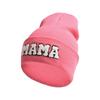 Winter Mama Letter Mini Solid Color Skullies Beanie Hat Outdoor For Women Hip Hop Knitted Caps Girl Casual Warm Ski Beanies Cap